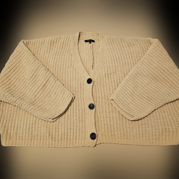 Oversized short button up Cardigan - Picture 1 of 9